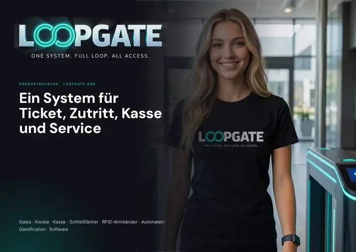 Titelseite LOOPGATE ONE – Ticket, Zutritt, Kasse & Service