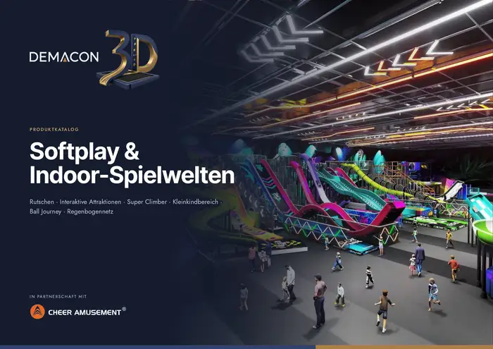 Titelseite des Katalogs Softplay & Indoor-Spielwelten