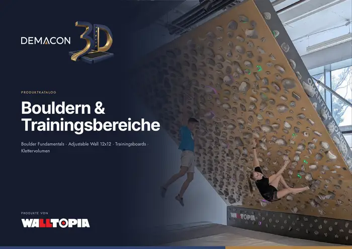 Titelseite des Katalogs Bouldern & Training
