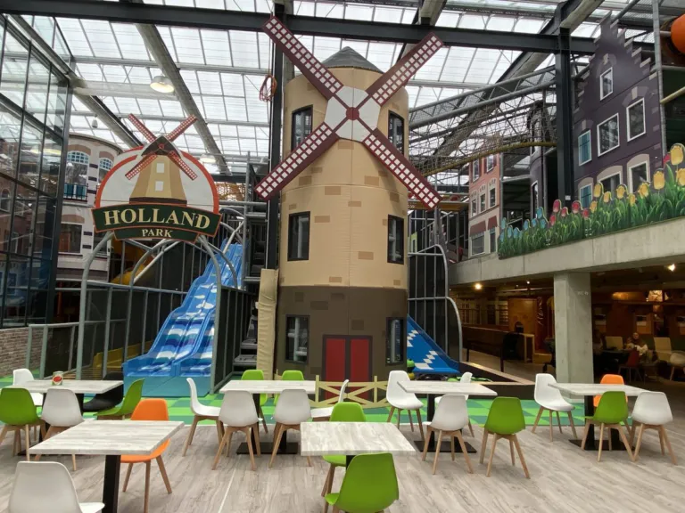 Holland Park Panketal: Windmühlen-Rutsche und Gastronomie