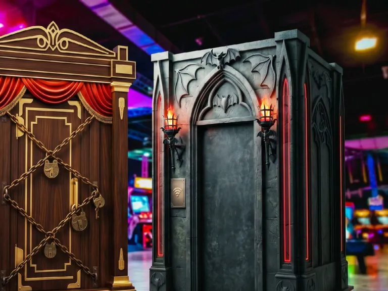 Escape Arcade: zwei thematisierte Kabinen in einer Spielhalle