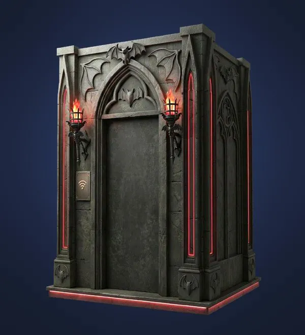 Escape-Arcade-Kabine im Thema Vampire’s Blood Vault